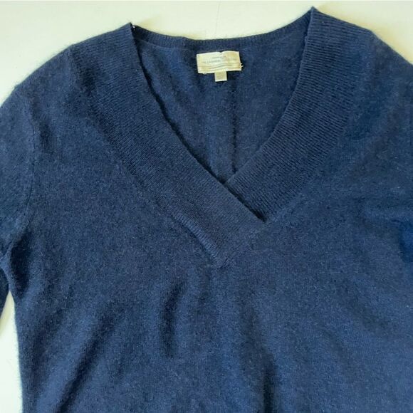 Anthropologie NAVY Cashmere Cassini Sweater Small - Picture 6 of 11